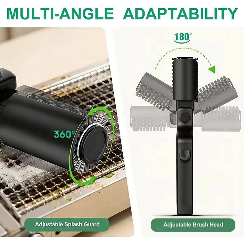 Electric BBQ Cleaner Brush Wireless Stainless Steel Rotary Grill Brush for Outdoor Grill Steam BBQ Cleaning Brush Accessoires