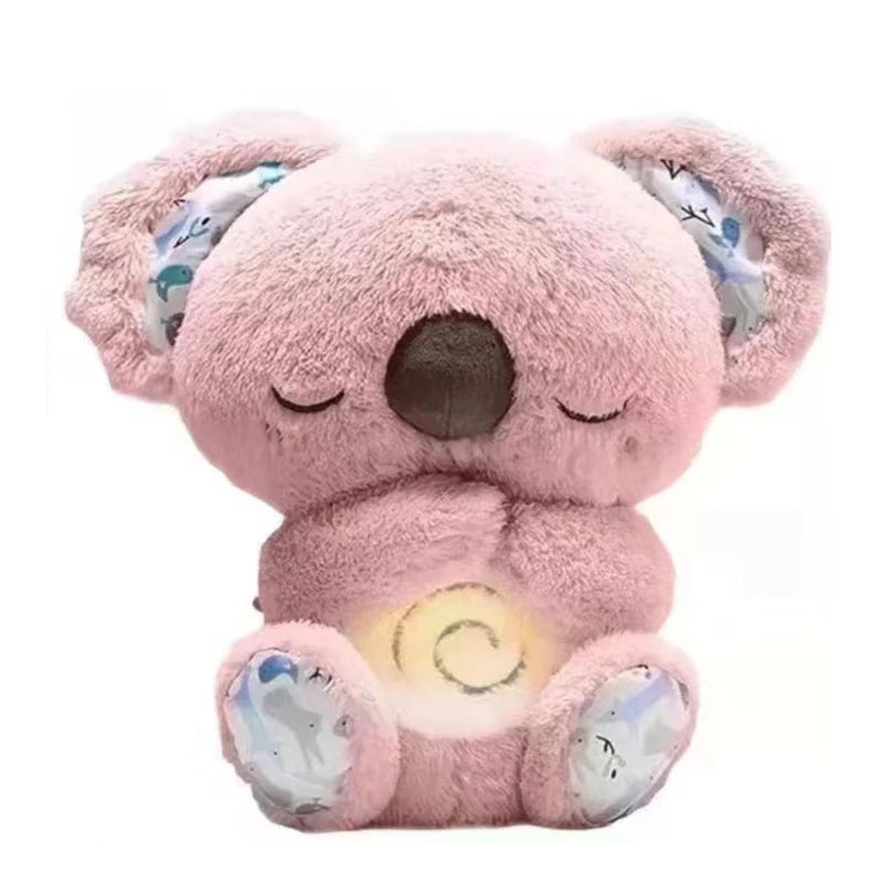 *Cuddly Koala Plush Sleep Aid with Soft Glow Night Light Calming Music and Simulated Breathing Comforting Bedtime Comfort Toys