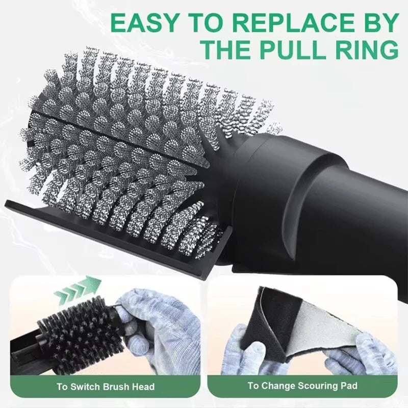 Electric BBQ Cleaner Brush Wireless Stainless Steel Rotary Grill Brush for Outdoor Grill Steam BBQ Cleaning Brush Accessoires